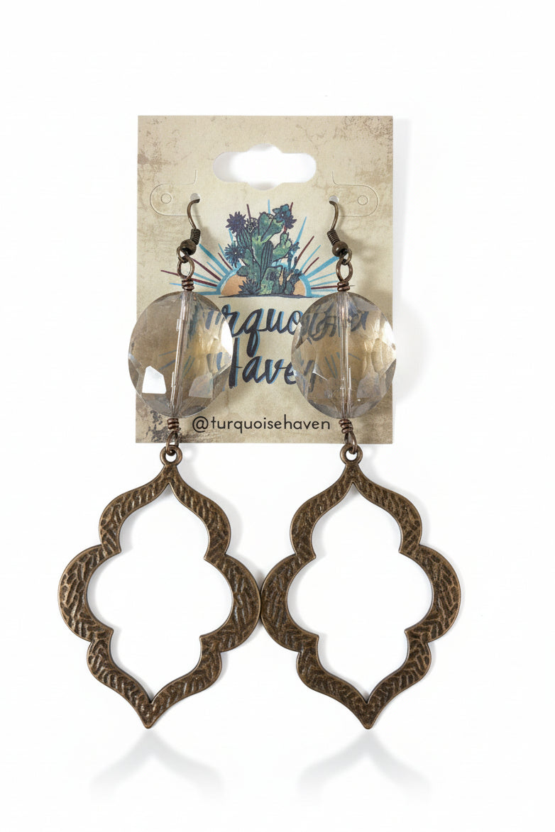 1208 R3-37 CRYSTAL DROP EARRING