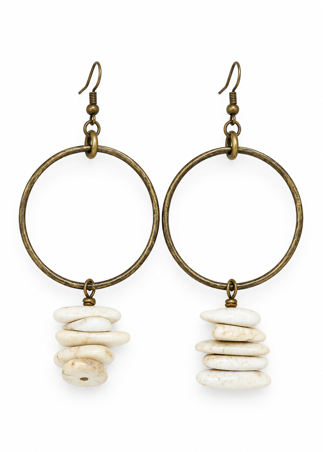 1028262 R3-77 WHITE BONE CHIP HOOP ER