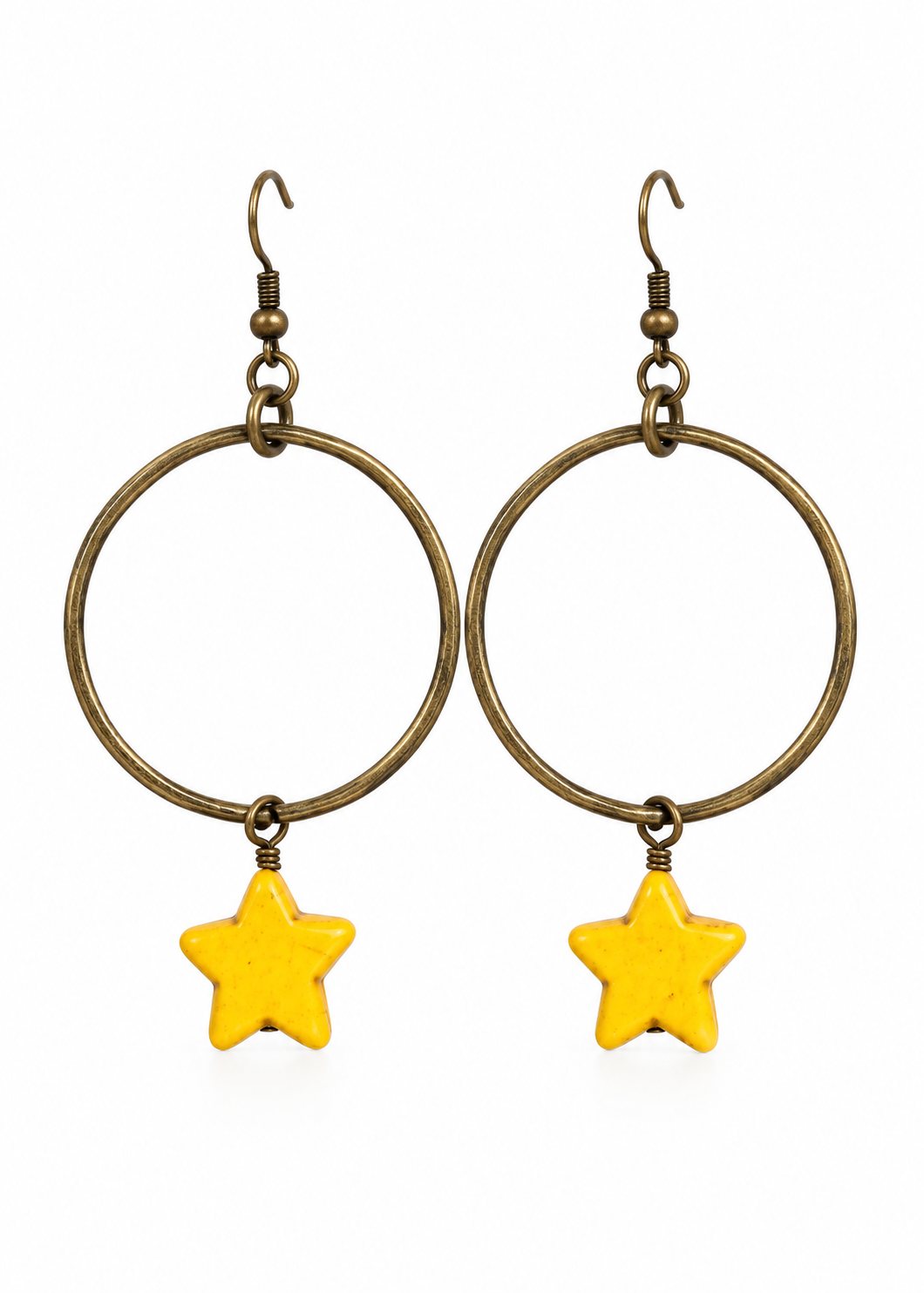12044 R3-40 Yellow Star Earring