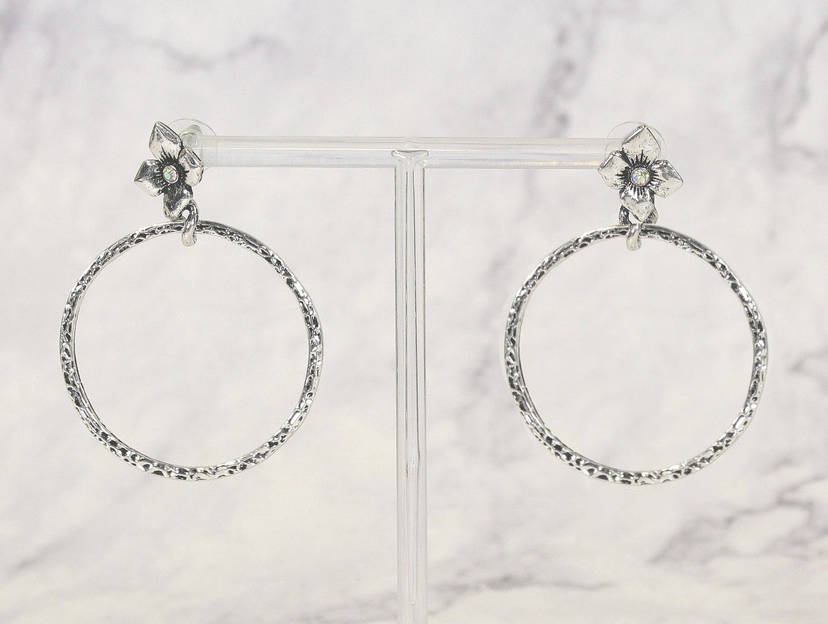 1997 R3-39 SILVER TONE HOOP ER