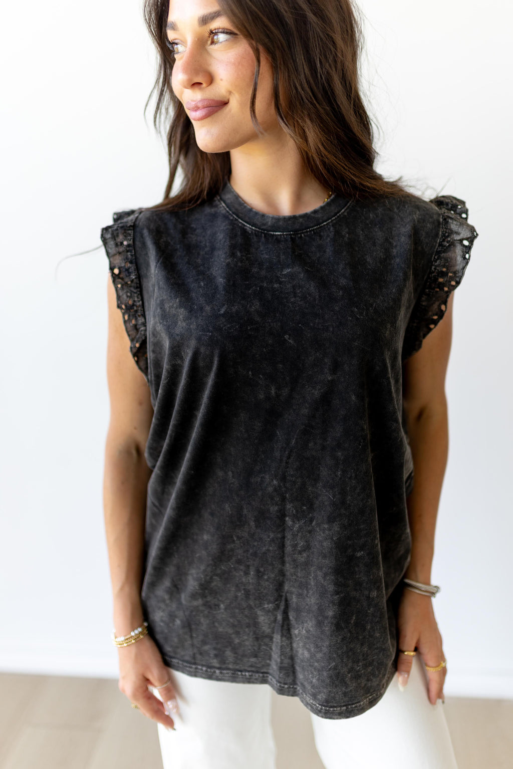 JD106 CROCHETT SLEEVE- VINTAGE BLACK