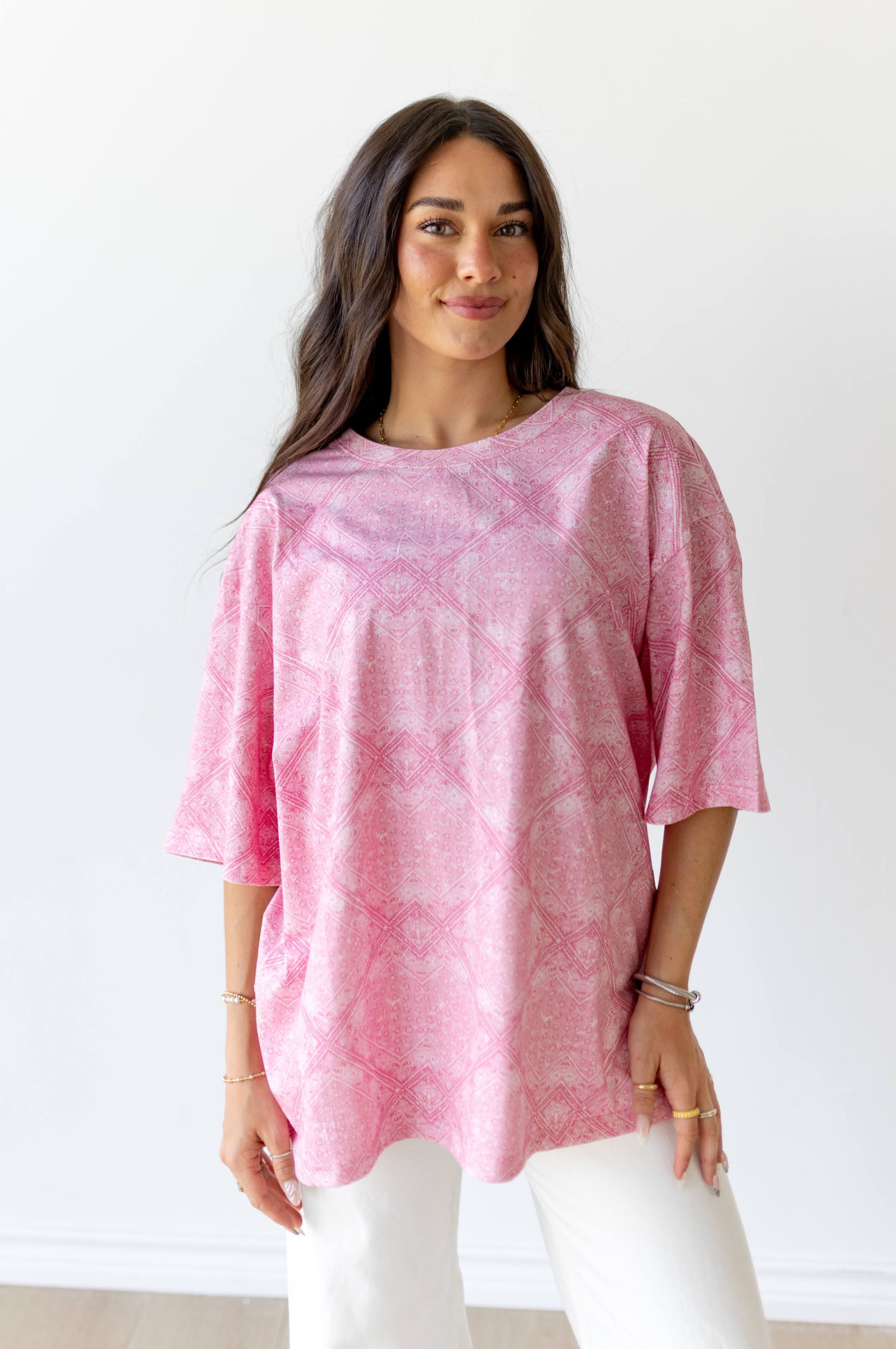 JD100 BOYFRIEND-PINK VINTAGE BANDANA