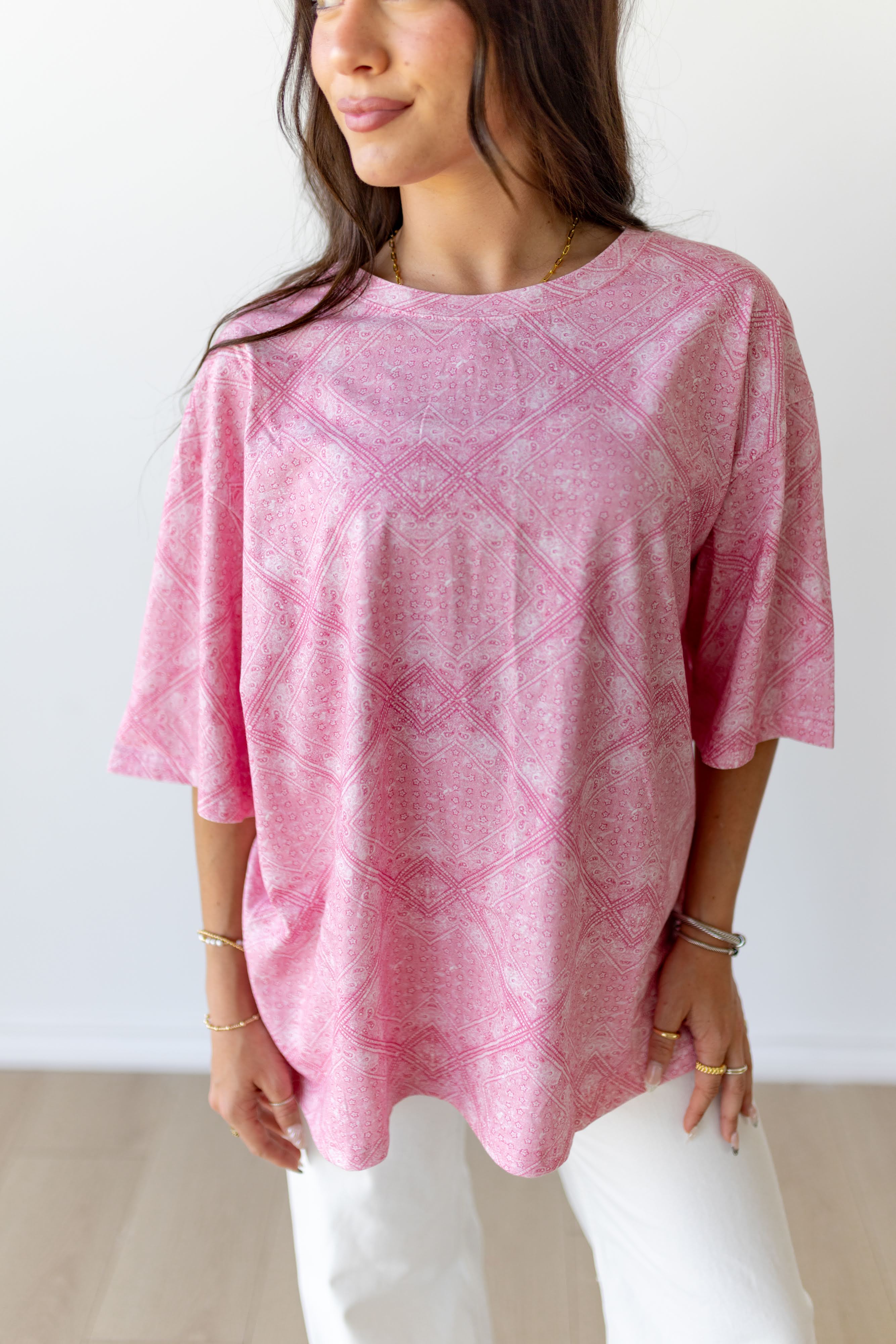 JD100 BOYFRIEND-PINK VINTAGE BANDANA